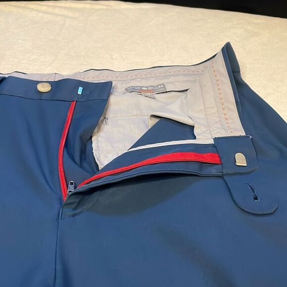 Peter Millar- E4 Per4mance Wicking Navy Blue Golf Pants- Size 33 - Picture 7 of 10